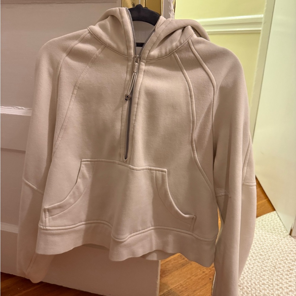 Lululemon Cream Scuba Hoodie